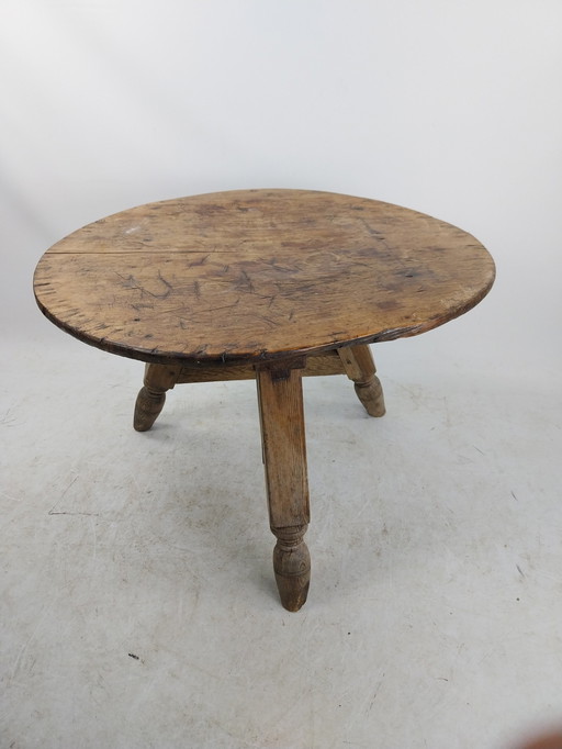 1 X Antieke Noorse Salontafel Opklapbaar. 1880'S