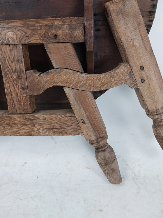Image 1 of 1 X Antieke Noorse Salontafel Opklapbaar. 1880'S