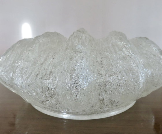 Image 1 of Plafondlamp "Ice Glass" J.T. Kalmar, Oostenrijk Mid Century 1960 1970