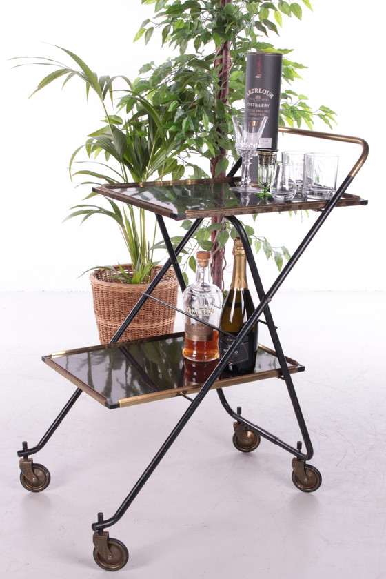 Image 1 of Vintage Franse Serveertrolley of Drankenkar,1960s