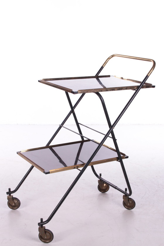 Image 1 of Vintage Franse Serveertrolley of Drankenkar,1960s