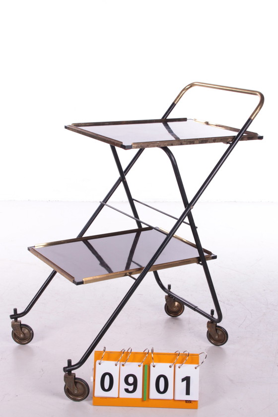 Image 1 of Vintage Franse Serveertrolley of Drankenkar,1960s