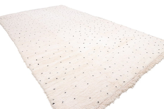 Image 1 of Berber Echt Marokkaans Tapijt - Zeldzaam Oversized Beni Ourain Tapijt