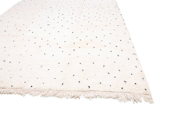 Image 1 of Berber Echt Marokkaans Tapijt - Zeldzaam Oversized Beni Ourain Tapijt
