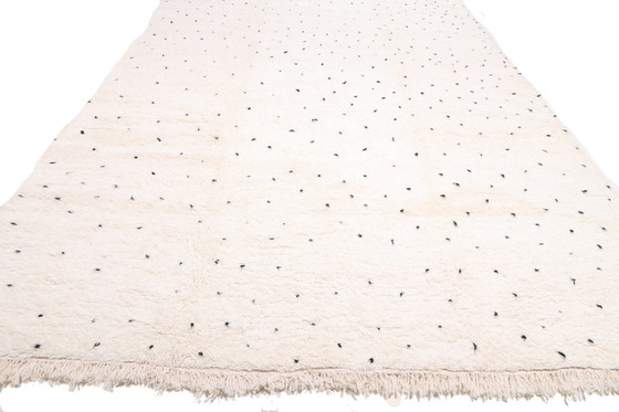 Image 1 of Berber Echt Marokkaans Tapijt - Zeldzaam Oversized Beni Ourain Tapijt