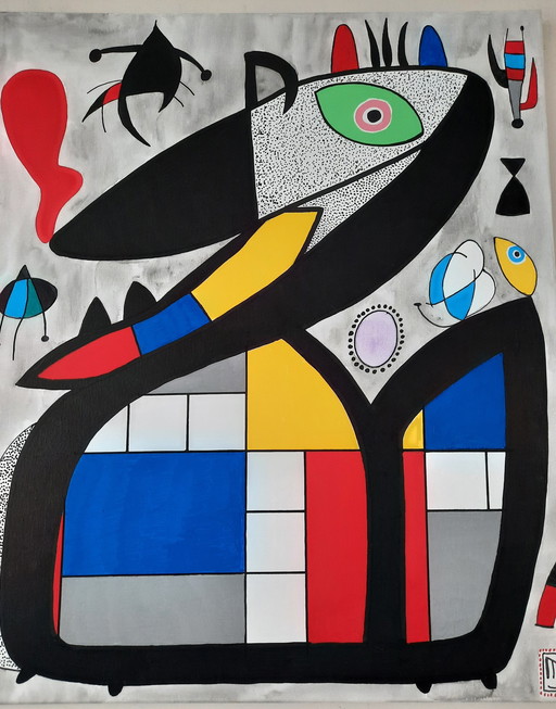 MJ. Marie-Jeanne van de Velde - Miro meets Mondriaan