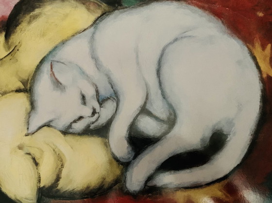 Image 1 of Franz Marc: “Kat Op Een Geel Kussen”.