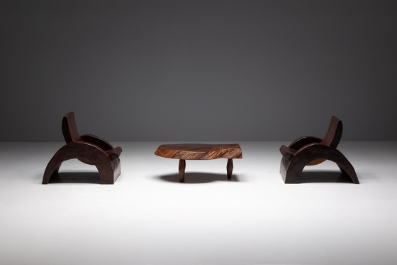 Image 1 of Loungestoelen en salontafel door José Zanine Caldas, Brazilië, 1970S