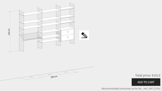 Image 1 of String Kast In Zeer Goede Staat