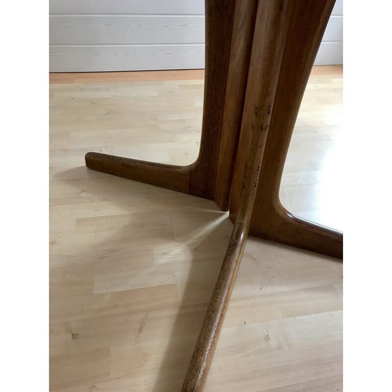 Image 1 of Vintage fauteuil in zwart en oranje stof, jaren 1970