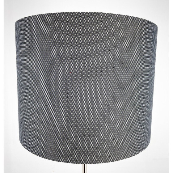 Image 1 of Vintage vloerlamp van chroom en hout, Tsjecho-Slowakije 1950