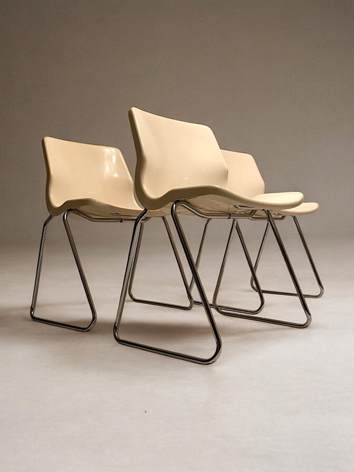 Svante Schoblom - Suite De Trois Chaises Design - Éditions Overman - C. 1970 - Zweden -