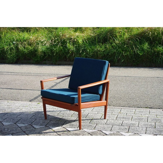 Image 1 of Vintage Deense teakhouten fauteuil van John Boné, 1950