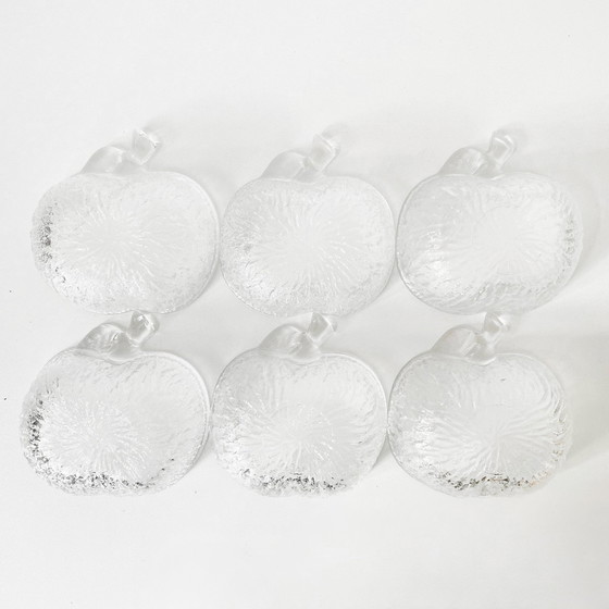 Image 1 of Set glazen appelschaaltjes vintage