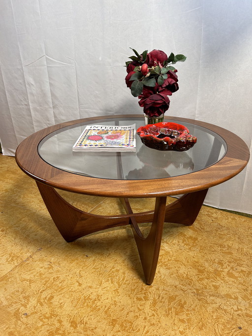 Mid Century Retro Vintage Teak Ronde Gplan Astro Salontafel 1960