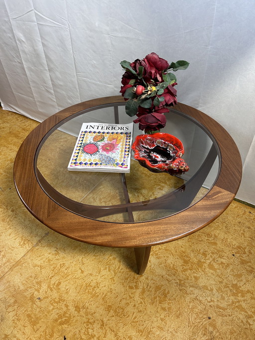 Mid Century Retro Vintage Teak Ronde Gplan Astro Salontafel 1960