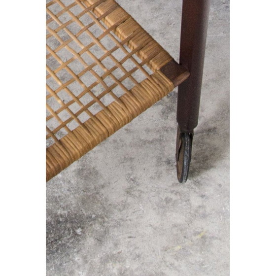 Image 1 of Vintage teakhouten bolderkar van Johannes Andersen voor Silkeborg, 1960