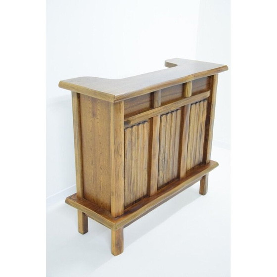 Image 1 of Vintage bar in massief iepenhout, Frankrijk 1980