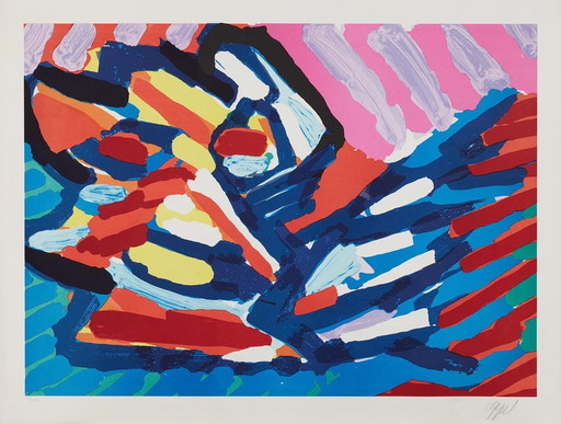 Karel Appel - 'Hoofd op het water