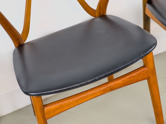 Image 1 of Mod. 255 Eetkamerstoelen Door Henning Kjaernulf Voor Bruno Hansen, 1960S, Set Van 4