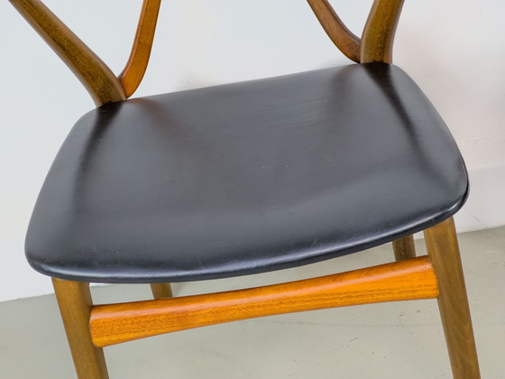 Image 1 of Mod. 255 Eetkamerstoelen Door Henning Kjaernulf Voor Bruno Hansen, 1960S, Set Van 4