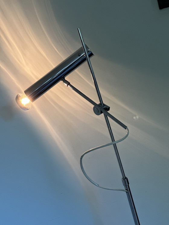 Image 1 of Jaren 70 design vloerlamp aluminium