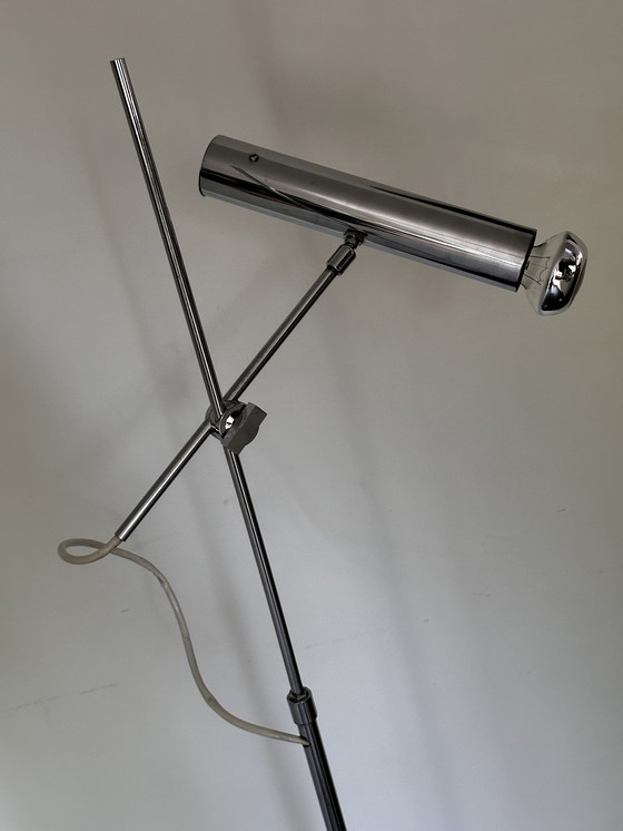 Image 1 of Jaren 70 design vloerlamp aluminium