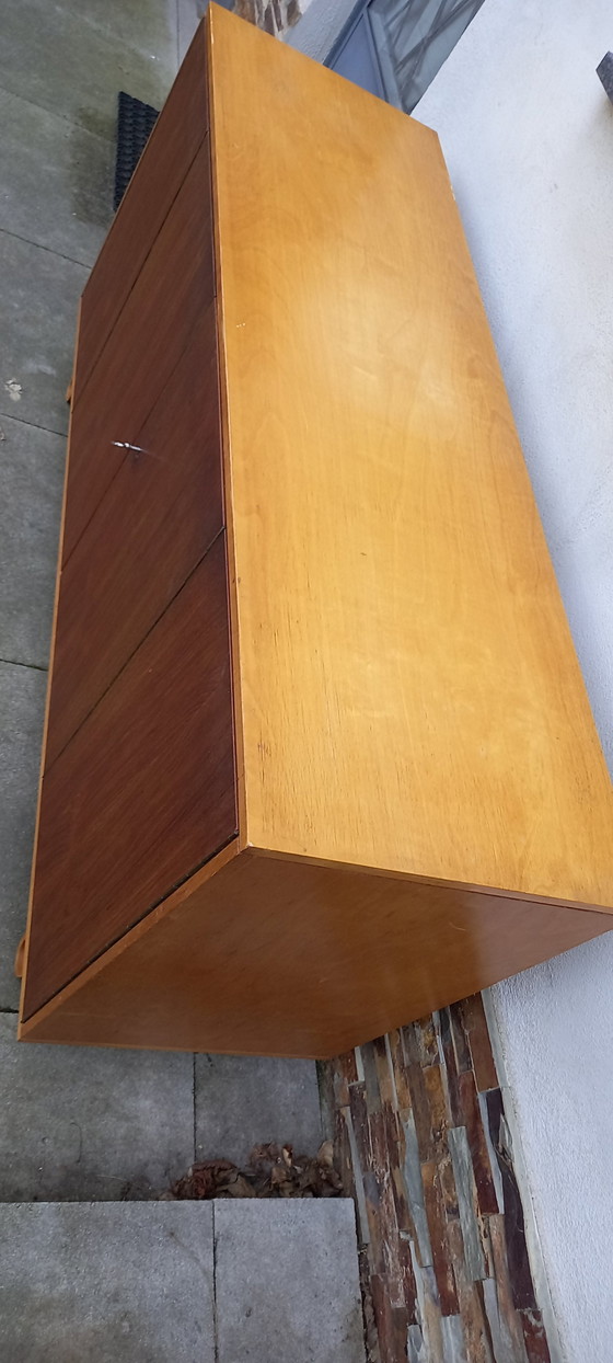 Image 1 of Pastoe Cees Braakman Dressoir Db02 Berkenserie Met Teak 