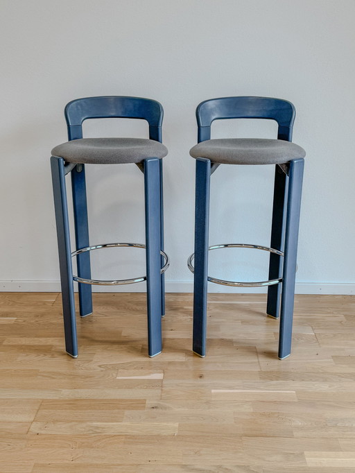 2X Bruno Rey stoelen Voor Kusch + Co barkruk