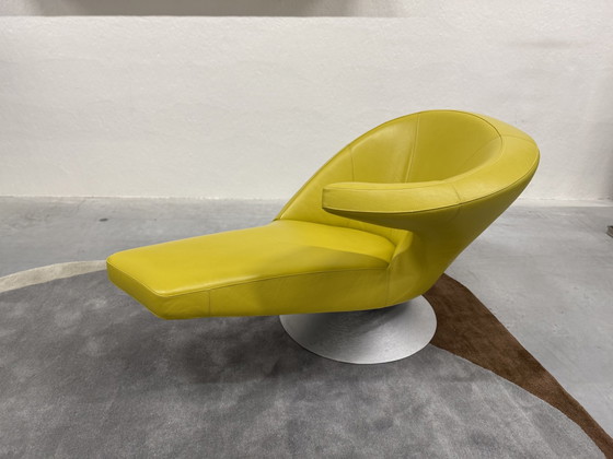 Image 1 of Leolux Parabolica Draai Fauteuil Senso Lime 