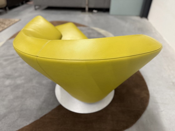 Image 1 of Leolux Parabolica Draai Fauteuil Senso Lime 