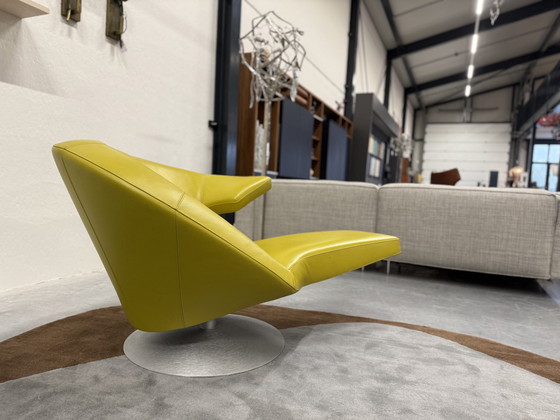 Image 1 of Leolux Parabolica Draai Fauteuil Senso Lime 