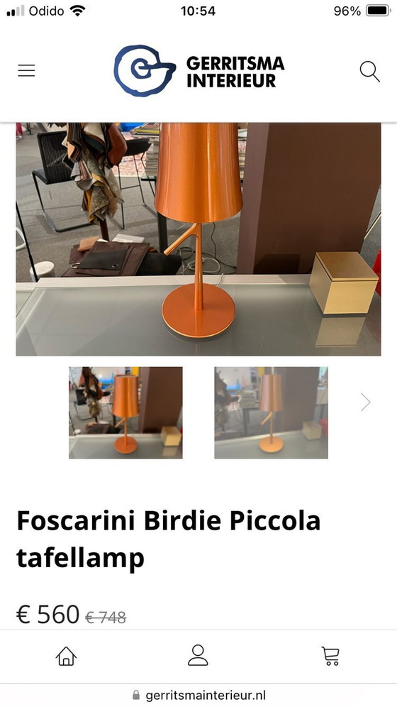 Image 1 of Foscarini Birdie Tavolo Design Tafellamp