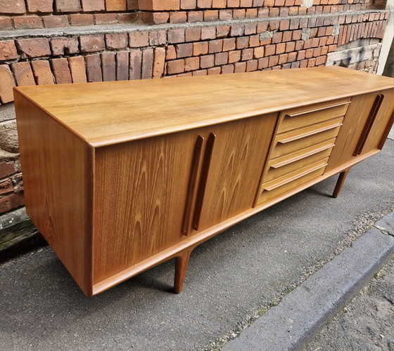 Image 1 of Dressoir Renato Manzoni design ladekast 60s vintage teak Credenza