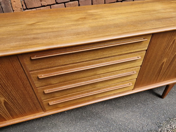 Image 1 of Dressoir Renato Manzoni design ladekast 60s vintage teak Credenza