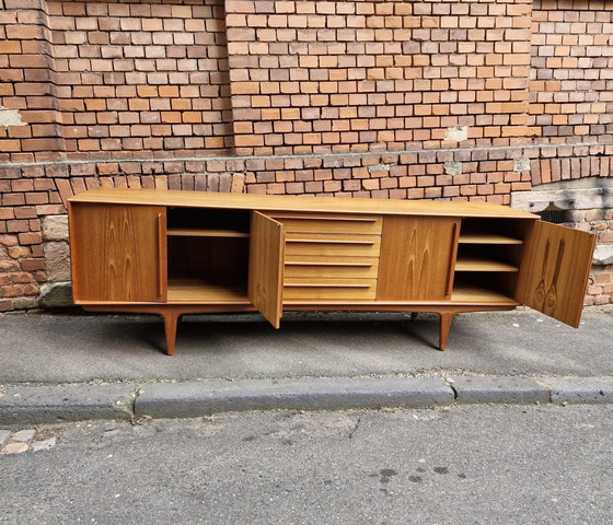 Image 1 of Dressoir Renato Manzoni design ladekast 60s vintage teak Credenza