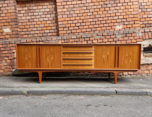 Dressoir Renato Manzoni design ladekast 60s vintage teak Credenza