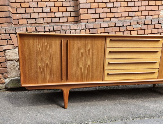 Image 1 of Dressoir Renato Manzoni design ladekast 60s vintage teak Credenza