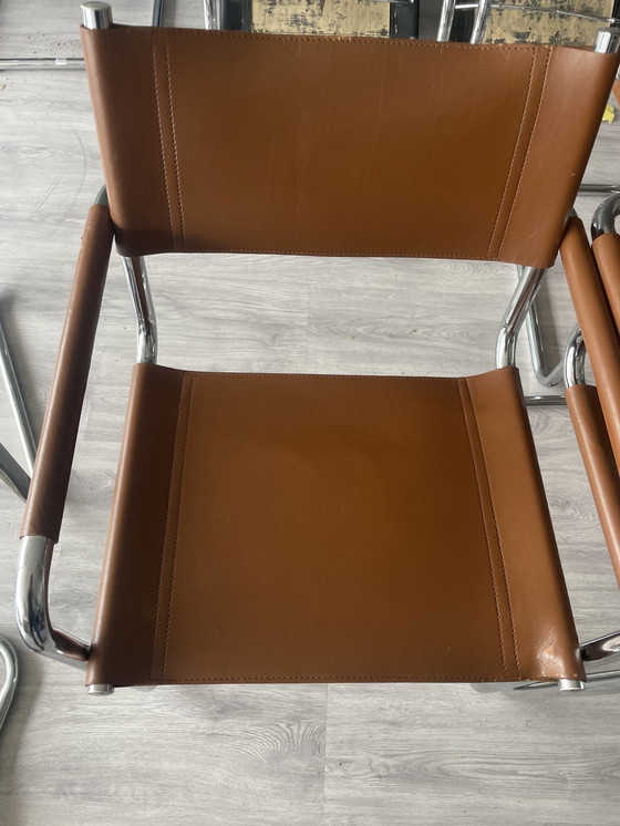 Image 1 of 4x Linea Veam s34 fauteuils deur Mart Stam