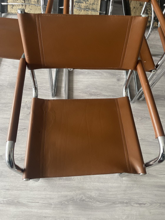 Image 1 of 4x Linea Veam s34 fauteuils deur Mart Stam