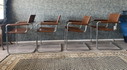 4x Linea Veam s34 fauteuils deur Mart Stam