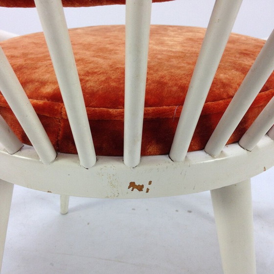 Image 1 of Vintage rode cirkel fauteuil van Antonio Viotto 1960