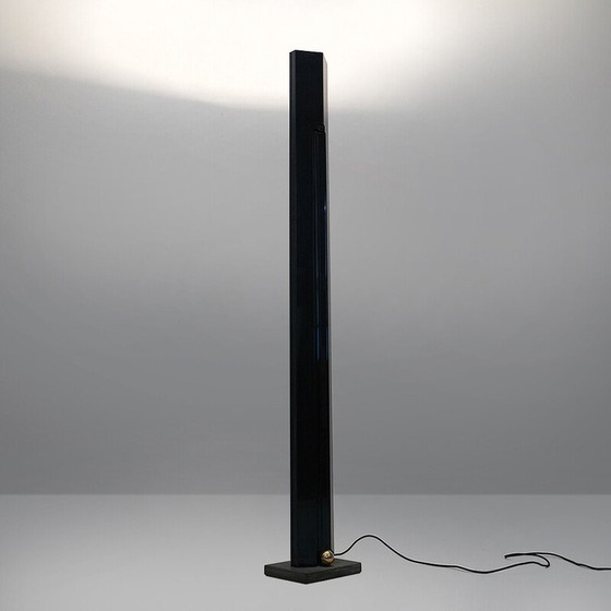 Image 1 of Vintage "Totem" metalen en stenen Serena vloerlamp door Kazuhide Takahama voor Sirrah, 1980