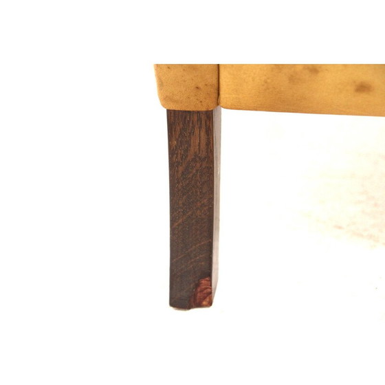 Image 1 of Vintage beuken en leren fauteuil, Zweden 1960