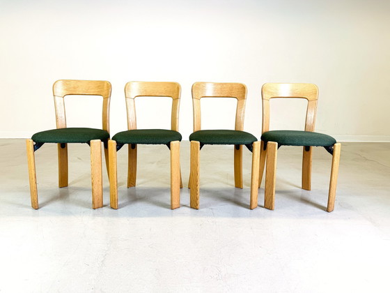 Image 1 of Set van 4 Mid Century Stoelen Bruno Rey Dietiker Hay Nieuw Bekleed