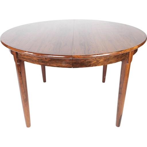 Vintage palissander tafel met verlengstuk, Denemarken 1960