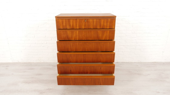 Image 1 of Vintage Deense Ladekast | 6 Lades | 105 Cm
