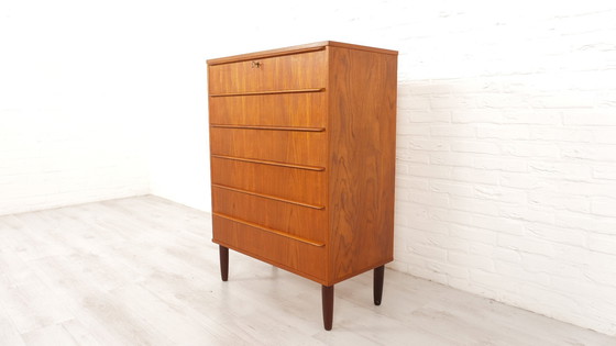 Image 1 of Vintage Deense Ladekast | 6 Lades | 105 Cm