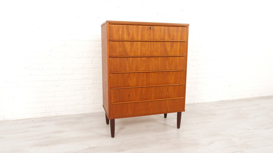 Image 1 of Vintage Deense Ladekast | 6 Lades | 105 Cm