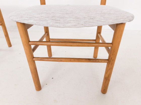 Image 1 of 4x Vintage eiken eetkamerstoelen